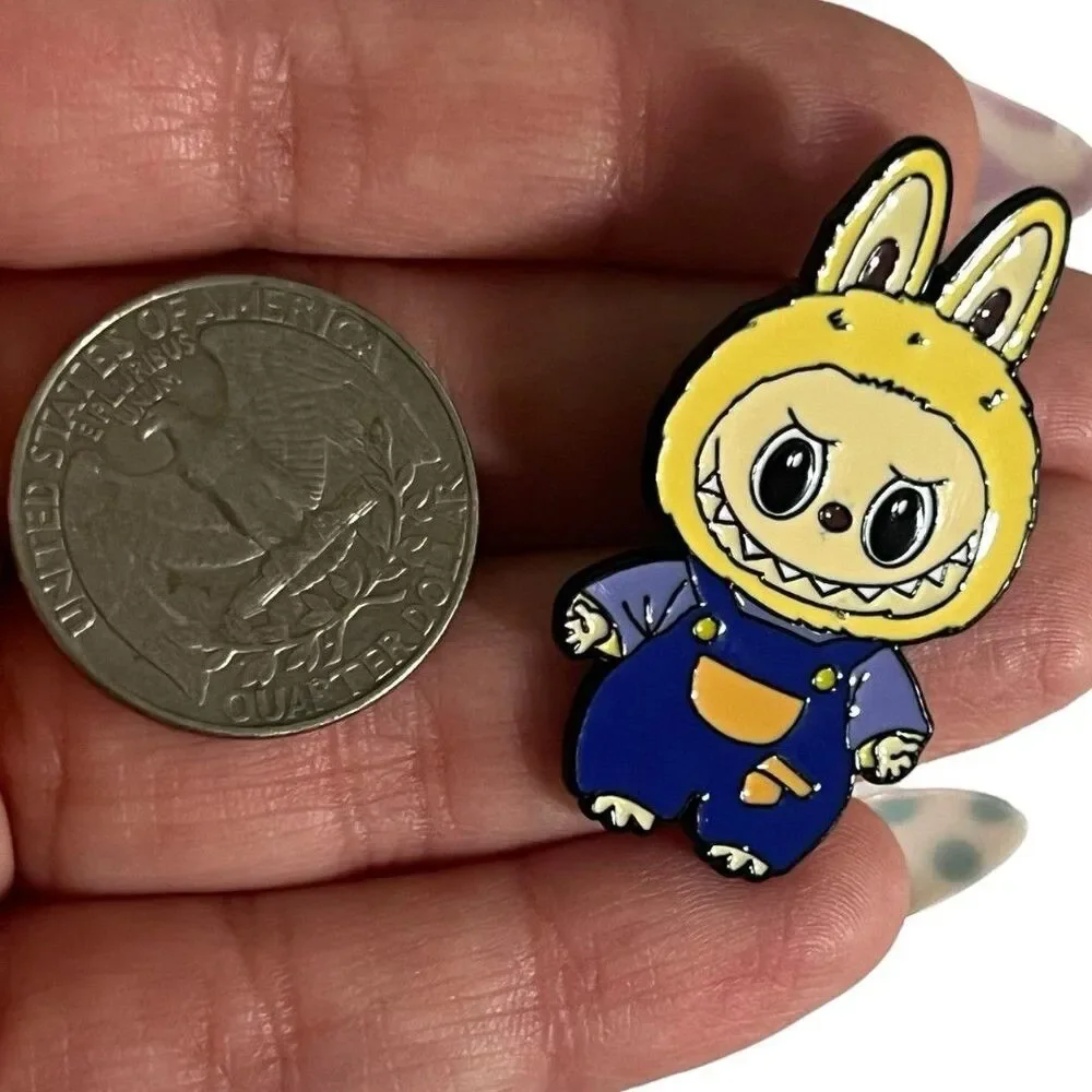 Labubu Dressed Up in Overalls Enamel Pin